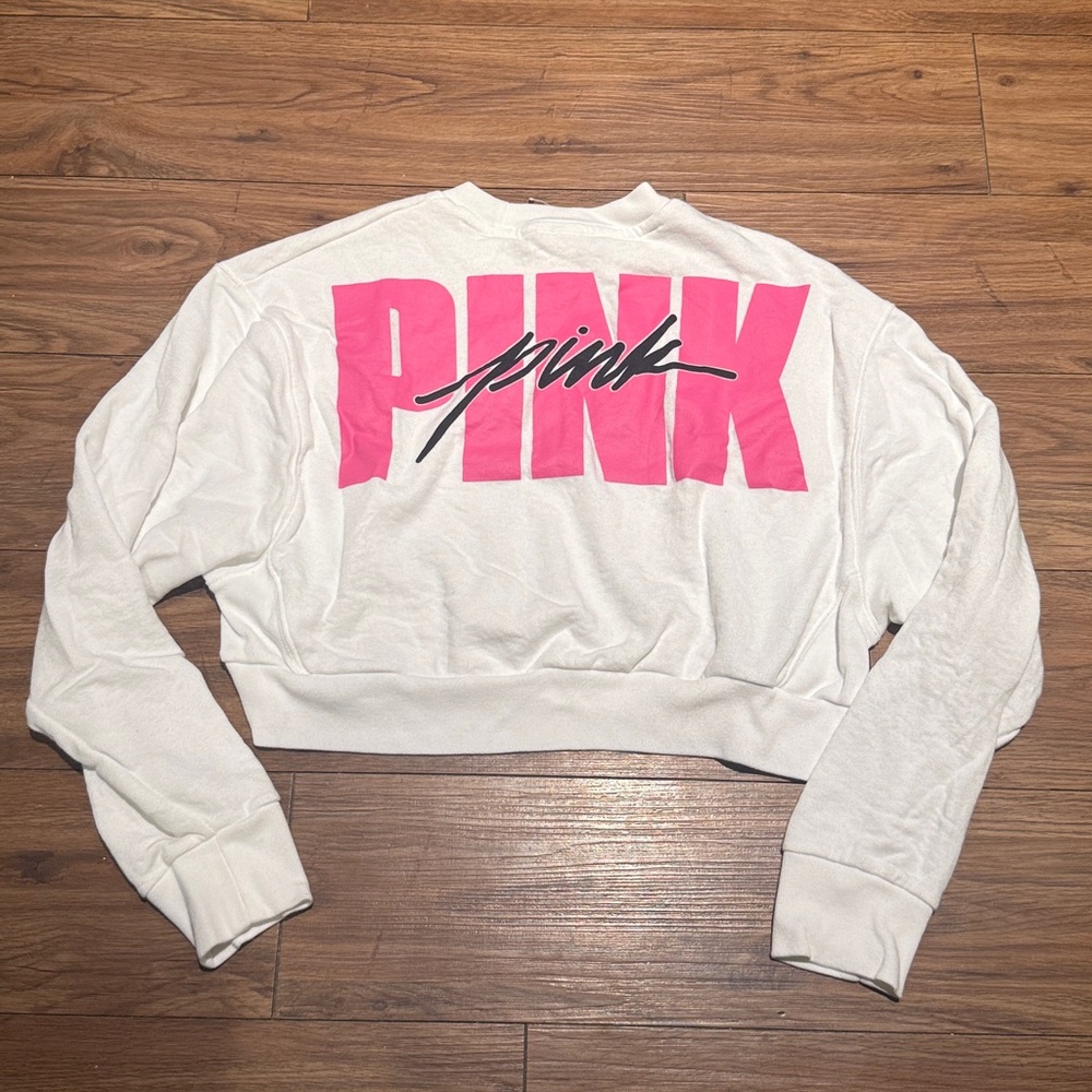 NWOT Victoria's Secret PINK Cropped Sweatshirt